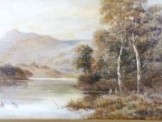 SYDNEY YATES JOHNSON oil on canvas - 'Twilight on the Conwy', 30 x 45cms