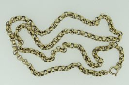 9CT GOLD BELCHER CHAIN, 19.8gms
