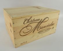 CHATEAU MANCEDRE PESSAC - LEOGNAN, 2005, in original wooden case (6)