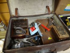 WATCHMAKERS TOOLS including small lathe, pliers ETC