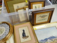 ASSORTED PICTURE & PRINTS including watercolour landscape signed H F Waring