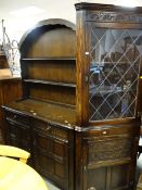 REPRODUCTION OAK DRESSER and standing corner cabinet (2)