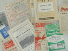 ASSORTED FOOTBALL PROGRAMMES OF VARYING CLUB to include Celtic, Cheltenham Athletic, Newport County,