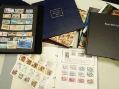 GROUP OF TEN ROYAL MAIL SPECIAL STAMPS together with two hobby albums and commemorative souvenir