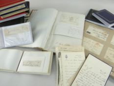 ASSORTED AUTOGRAPHS from 19th century to present day