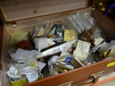 ASSORTED WATCH PARTS including sprung bars, watch straps ETC