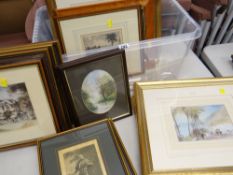 ASSORTED PICTURES including set of six Tate Gallery reproduction pictures after Turner