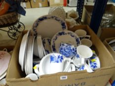 PORTMEIRION 'HARVEST BLUE' PATTERN TEAWARE