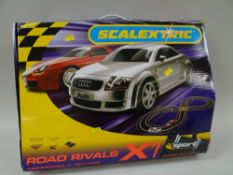 MODERN SCALEXTRIC ROAD RIVALS SET IN BOX