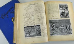 TWO OLYMPIA 1936 PICTURE CARD ALBUMS which include photographs of Jesse Owens, Adolf Hitler ETC,