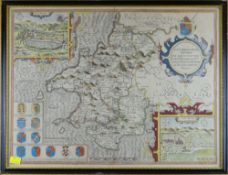 PEMBROKESHIRE. Speed (John), Penbrokshyre described... published Sudbury and Humble circa 1611, hand