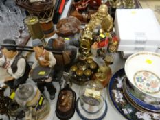 ASSORTED DECORATIVE ORNAMENTS including Laurel & Hardy group