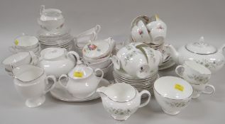 TWO BONE CHINA TEA SERVICES Wedgwood and Spencer Stevenson