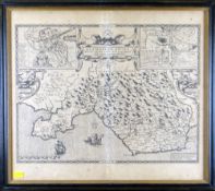 GLAMORGANSHIRE. Speed (John), Glamorgan shyre... published Sudbury and Humble circa 1611, uncoloured
