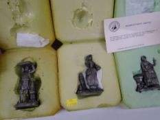 ASSORTED FRANKLIN MINT METAL FIGURINES