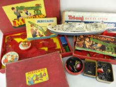 VARIOUS VINTAGE MECCANO to include boxed Meccano no.8 set, no.6 set together with A Tri-ang Ocean