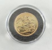 ELIZABETH II GOLD SOVEREIGN DATED 2011 IN LONDON MINT OFFICE POUCH