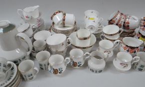 ASSORTED CHINA TEAWARES including Doulton 'Tapestry' pattern coffee pot & cups