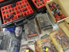 ASSORTED WAR GAMES LED ALLOY FIGURES & BOXED MOVIE FIGURINES