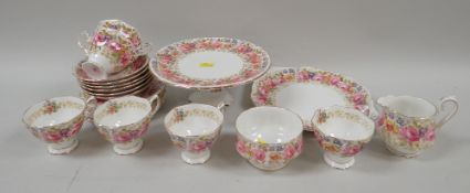 ROYAL ALBERT 'SERENA' PATTERN TEA SERVICE FOR SIX