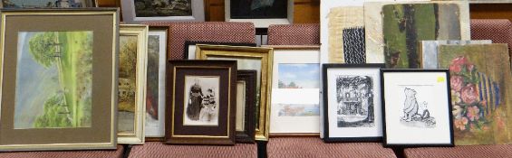 ASSORTED PICTURES including two Winnie The Pooh prints