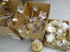 PARCEL OF MODERN LIGHTING, CEILING & TABLE