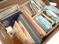 ASSORTED COLLECTABLE POSTCARDS including military, Welsh interest, humour, cigarette cards,