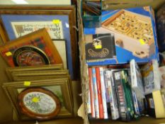 ASSORTED DECORATIVE PICTURES, DVDs & GAMES