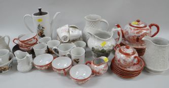 ASSORTED DECORATIVE CHINA including Kutani porcelain tea service