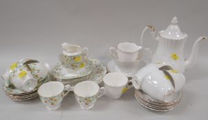 TWO EDWARDIAN TEA SERVICES