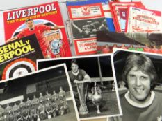 LIVERPOOL FOOTBALL CLUB MEMORABILIA / PROGRAMMES including 1950s, a 1976 programme signed by Bill