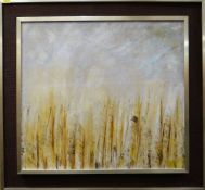 LATE 20TH CENTURY ENGLISH SCHOOL oil on board - 'Summer Grasses', indistinctly signed and dated '79,
