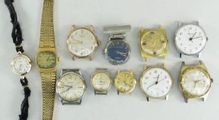 ASSORTED WATCHES to including wrist watches, Accurist, Atlantic, Sekonda, Tissot, Ingersoll,