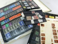 GREAT BRITAIN GREEN WINDSOR STAMP ALBUM containing 19th and 20th century stamps to include penny