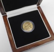 GEORGE V 1918 'I' GOLD SOVEREIGN, the only sovereign struck at The Royal Mint, Bombay, in original