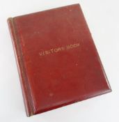 A VISITOR'S BOOK FOR VIVIAN RESIDENCE 'GLANRAFON' IN SWANSEA with many signed entries from 1907 to