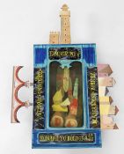 PETER STREVENS painted three dimensional wooden construction - entitled 'Homage to Bologna 1995',