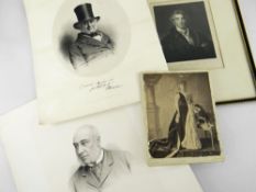 AN ASSORTMENT OF VIVIAN FAMILY PORTRAIT PRINTS & FRAMED PORTRAIT PRINT OF WELLINGTON AFTER SIR