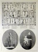 SPRAGUE & CO rare ink-photo plate - standing portraits of Dr William Price of Llantrisant and