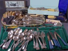 KINGS PATTERN & OTHER EPNS TABLEWARE, a good quantity cased and loose