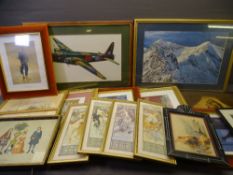 CLASSICAL ART NOUVEAU & OTHER FRAMED PICTURES & PRINTS, a quantity