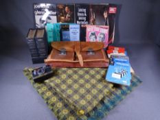 OS MAPS, vintage records, vintage leather document case ETC