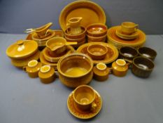 MID-CENTURY OVEN-TO-TABLEWARE, a good quantity of Adams-Wedgwood Castella pattern with others