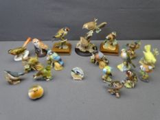 MIXED ORNAMENTAL BIRD COLLECTION by Beswick and others