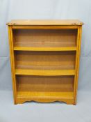 REPRODUCTION MAHOGANY EFFECT BOOKCASE by Silent Night, 107cms H, 86cms W, 32cms D
