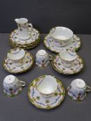 VICTORIAN 22 PIECE TEASET, Jewel pattern