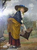 OILOGRAPH - of a lady, 44 x 30cms