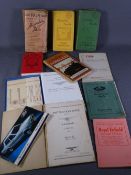 VINTAGE CAR, MOTORCYCLE HANDBOOKS and four early 20th century Michelin Road Guides, makers include