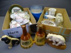 WADE WHISKEY BELLS, advertising ashtrays, china and animal figurines ETC