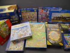 LARGE QUANTITY OF MAINLY MODERN JIGSAW PUZZLES